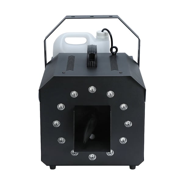 Lumikone lavalle - Lumiefektikone - 1500 W - 5 L Säiliö - 12x RGB LED - DMX512/Kaukosäädin/Käsikäyttö - 230 V EU‑Pistoke - Monivärinen