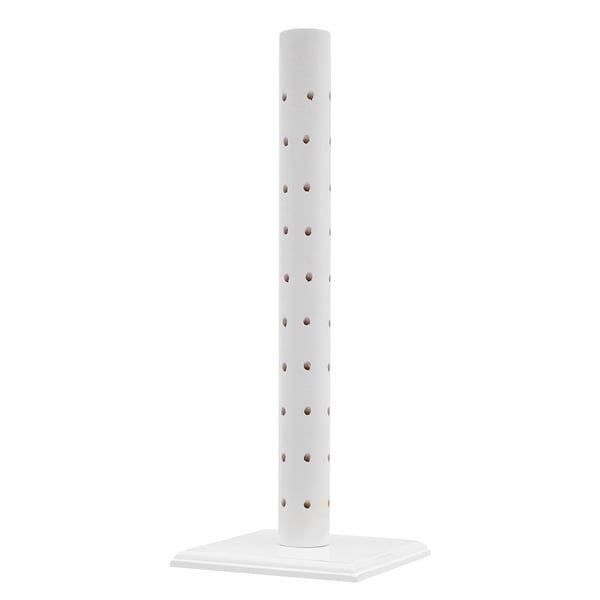 Slikkepind- & cake pop-holder - Displaystativ - 62 huller - Træ - Let at samle - Til fest, fødselsdag & Halloween - Hvid Slikkepind- & cake pop-holder - Displaystativ - 62 huller - Træ - Let at samle - Til fest, fødselsdag & Halloween - Hvid