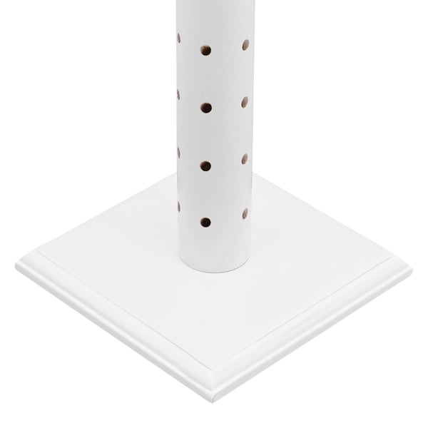 Slikkepind- & cake pop-holder - Displaystativ - 62 huller - Træ - Let at samle - Til fest, fødselsdag & Halloween - Hvid