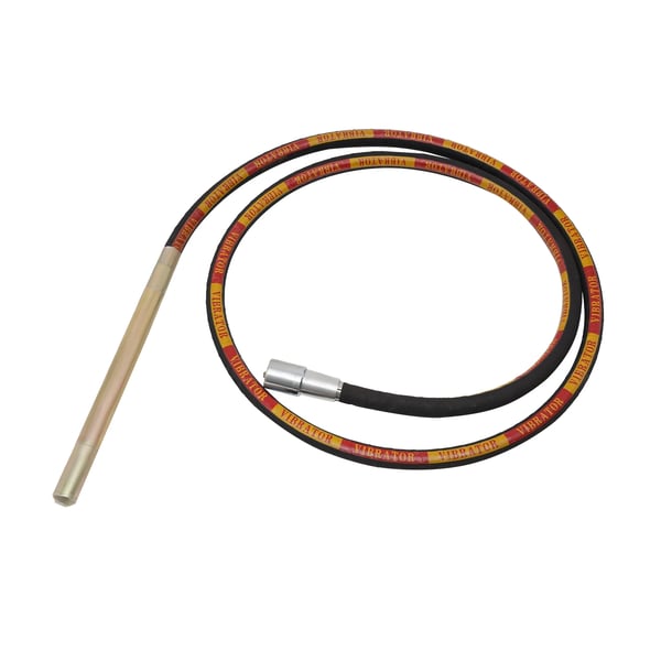 Betonvibrator - Elektrisk, håndholdt - 2000 W - 4 m vibrationsslange - 4300 o/min - 12 A - EU-stik - Gul