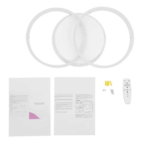 LED kattovalaisin - Plafondi - Kaukosäädin - Himmennettävä 3000K–6500K - Muistitoiminto - Pinta-asennettava - Alumiini - Lamput mukana - Valkoinen
