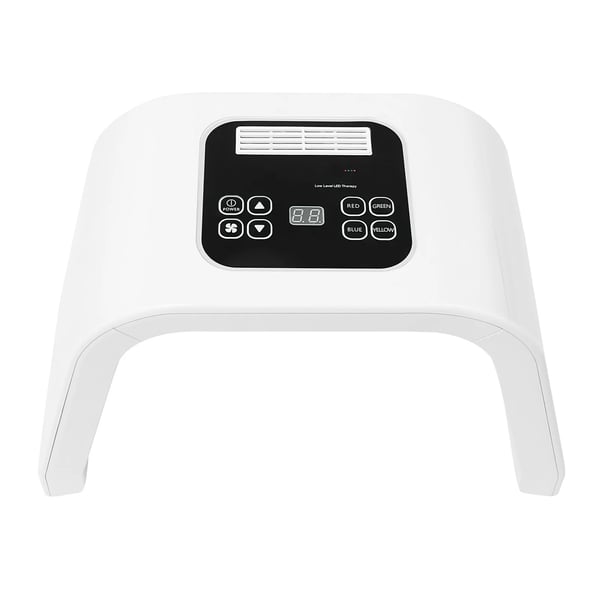 LED Valohoitokasvomaski - 7-värinen LED-valoterapia - Ihon Kiinteytys - Ajastin 5–60 min - Sähkökäyttöinen - Koko 48×31×23 cm - Valkoinen