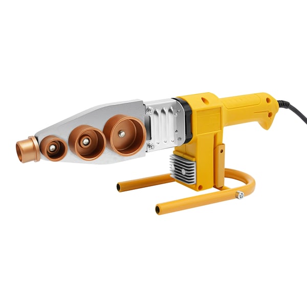 Muoviputkien hitsauslaite - Hitsausrauta - 20–63 mm holkit - 850 W - 220 V EU‑pistoke - Digitaalinen näyttö - Jopa 260°C - Keltainen
