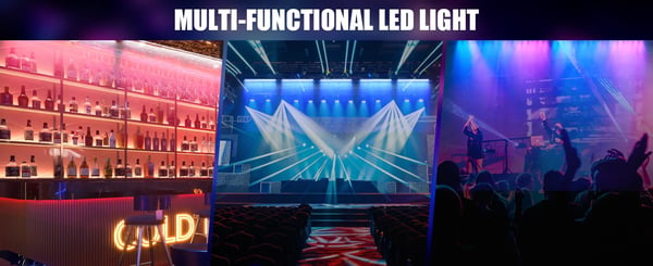 2 kpl LED Wall Washer - DMX Valopalkki - 180W - 18×8W RGBW + 234×0,2W Valkoinen - DMX512 & RDM - 5/14/33/37 Kanavaa - Auto/Ääni/Master-Slave/DMX