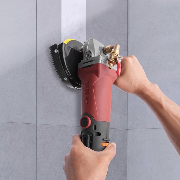 Våtpolerare - Handhållen polermaskin - 6 Hastigheter - 5000 rpm - M14 Gänga - EU-kontakt - Övre vattenmatning - Vatteninlopp 0,635 cm - Röd