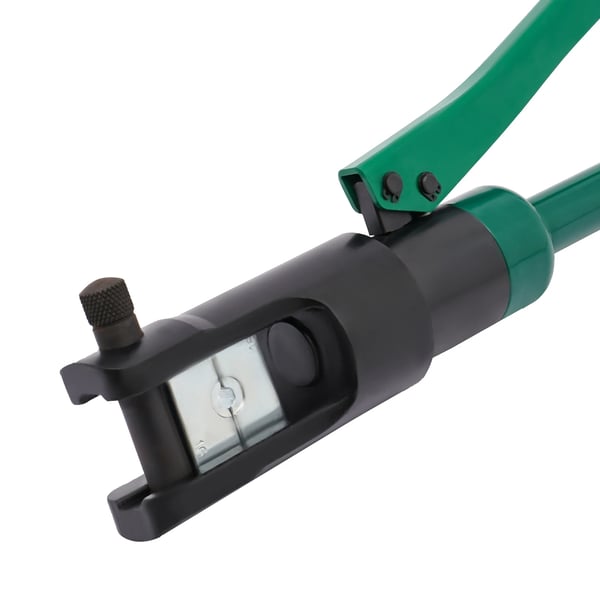 Hydrauliset puristuspihdit - Kaapelikenkäpuristin - 120 kN Puristusvoima - 11 Muottia - 16–300 mm² Kaapelikoko - Käsikäyttöinen - Vihreä