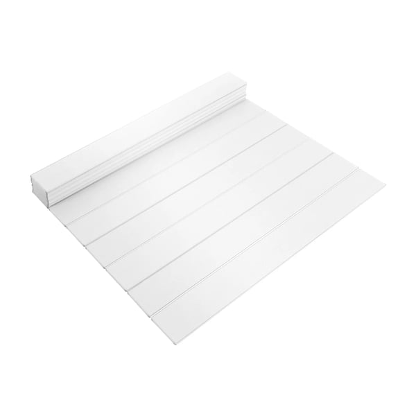 Vikbart badkarsskydd - Badkarslock - Utdragbar - Isolerande PVC - 170×75 cm - Tjocklek 0,65 cm - Elfenben