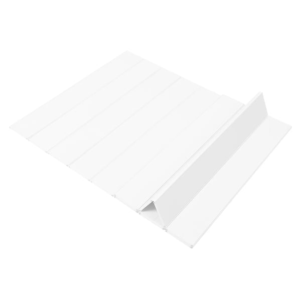 Badkarsöverdrag - Badkarslock - Isolerande - Vikbart - Förlängningsbart - PVC - 160×70 cm - Storlek L - Elfenbensvit