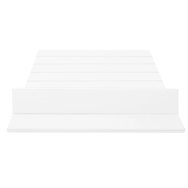 Badekarsdæksel - Badekarslåg - Isolerende - Foldbart - Udtrækkeligt - PVC - 160×70 cm - Str. L - Elfenbenshvid