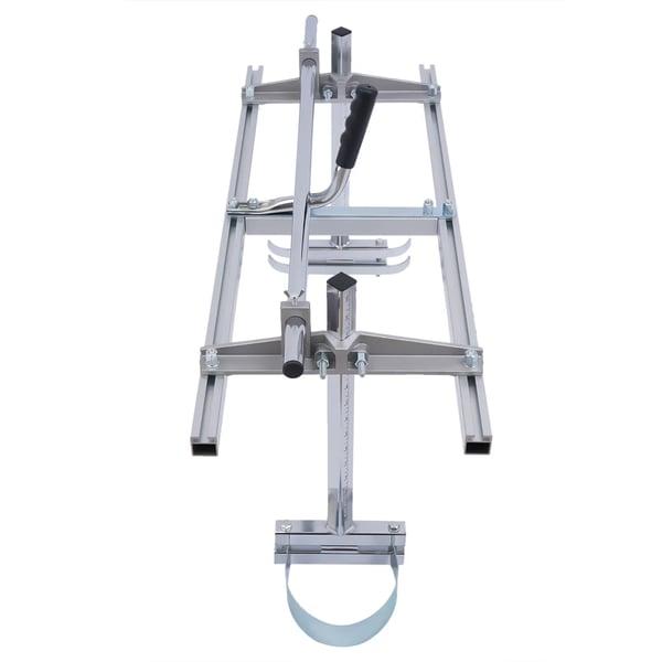 Bærbart kædesavssavværk - Aluminium - Til sværd 35–91 cm - Snitdybde 1,2–30 cm - Maks bredde 80 cm - Sølv