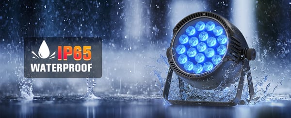 LED PAR‑valaisin - Vedenpitävä DMX lavavalo - 250 W - 20×10 W RGBW 4‑in‑1 - DMX512/RDM 4/8 kanavaa - Auto/Ääni/Master‑Slave - Lämmin valkoinen