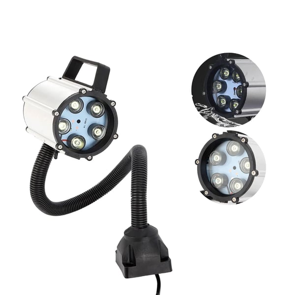 CNC-konevalo - LED-työvalo - Teho 5 W - Joustava joutsenkaula - Poraukseen, lukemiseen, retkeilyyn ja grilliin
