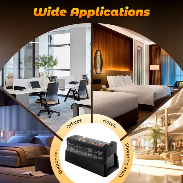 Sähköinen hiiri- ja rottapyydys - Elektroninen ansa - EU-pistoke 220V 60Hz - 7000V suurjännite - 27,5×11,9×12,5 cm - Musta