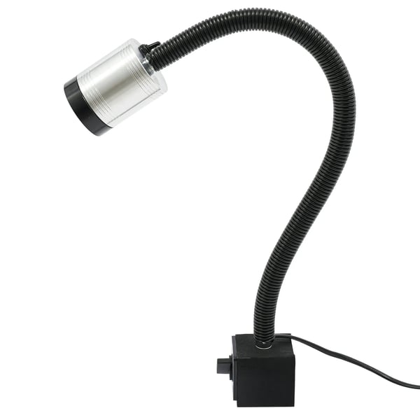 CNC maskinlampe - LED arbejdslampe - 6 W - Magnetfod - Fleksibel arm