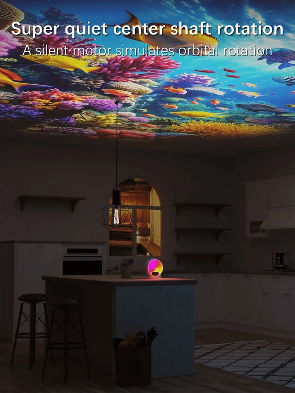 Stjernehimmel Projektor - Galaxy Natlampe - 13 stjernetemaer - Bluetooth-højttaler - Hvid støj til søvn - Timer - Netstrøm (AC)