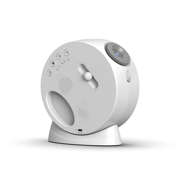 Stjernehimmel Projektor - Galaxy Natlampe - 13 stjernetemaer - Bluetooth-højttaler - Hvid støj til søvn - Timer - Netstrøm (AC)