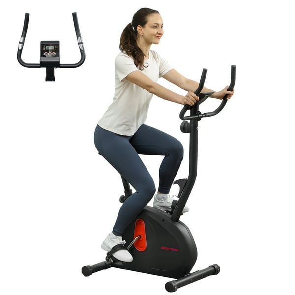 Motionscykel - Justerbart Magnetmotstånd - LCD-skärm - Justerbar Sadel - 88 x 50,5 x 131,5 cm - Svart