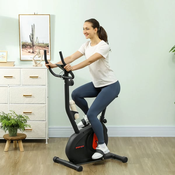 Motionscykel - Justerbart Magnetmotstånd - LCD-skärm - Justerbar Sadel - 88 x 50,5 x 131,5 cm - Svart