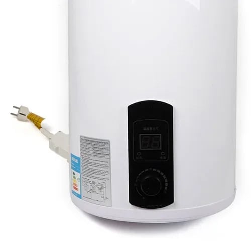 Varmtvandsbeholder - Elektrisk 70 L - 2000 W - IPX4 - Justerbar Temperatur - Til Badeværelse & Salon - Hvid