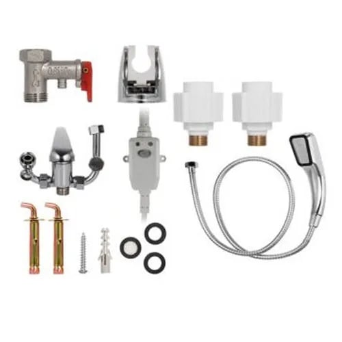 Varmtvandsbeholder - Elektrisk 70 L - 2000 W - IPX4 - Justerbar Temperatur - Til Badeværelse & Salon - Hvid