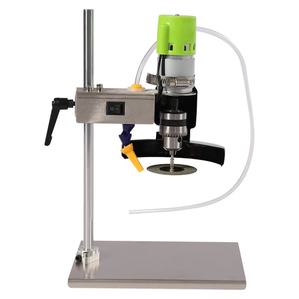 Elektrisk glasflaskeskærer - DC795 sæt - Effekt 150 W - Hastighed 6000 rpm - Spænding 110–240 V - Til runde/firkantede/ujævne flasker - Sølv