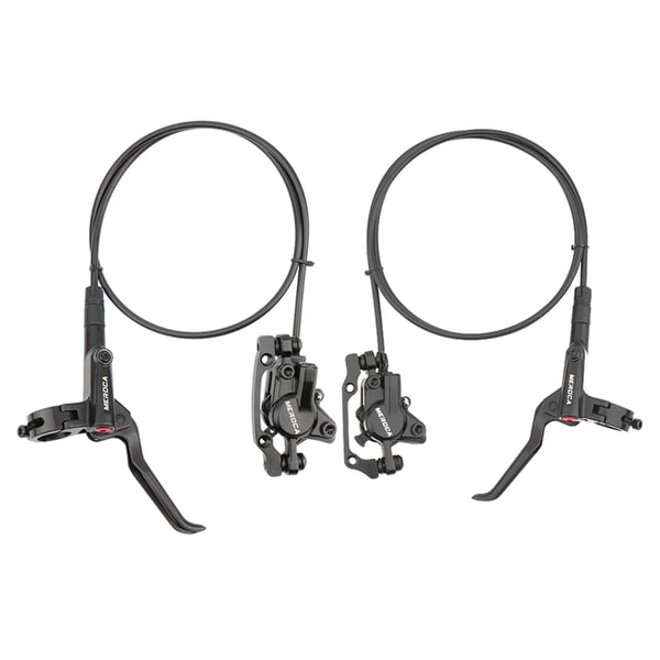 Hydraulisk skivebremse - Bremsekaliber - Til elcykel & MTB - Oliebremse - Motorafbrydelse ved bremsning - Sort