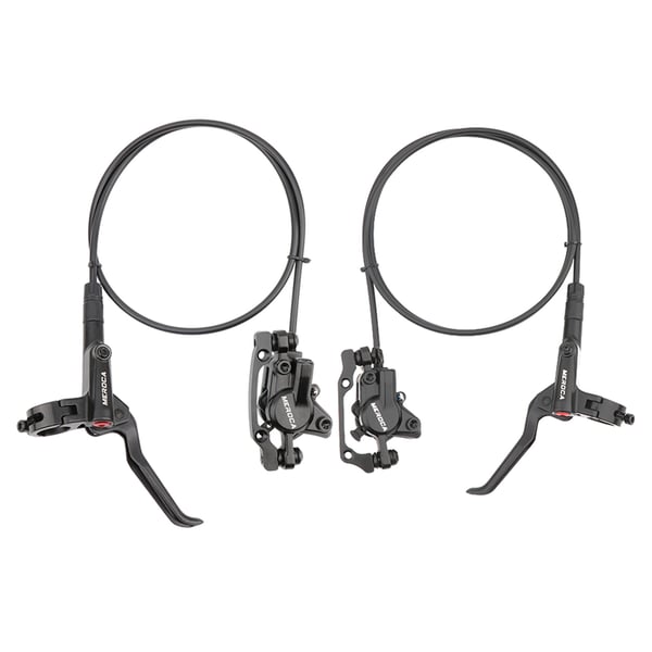 Hydraulisk skivebremse - Bremsekaliber - Til elcykel & MTB - Oliebremse - Motorafbrydelse ved bremsning - Sort