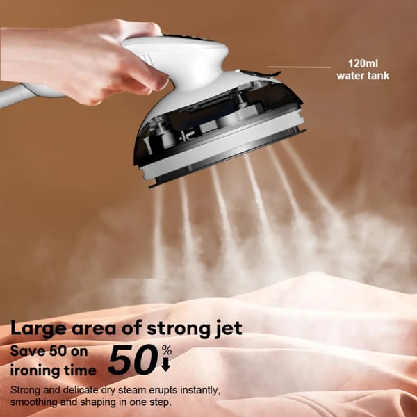 Vaatehöyrystin - Käsikäyttöinen Höyryrauta - Teho 1100W - Höyry 15±5 g/min - 220V EU-pistoke - Kannettava - Valkoinen
