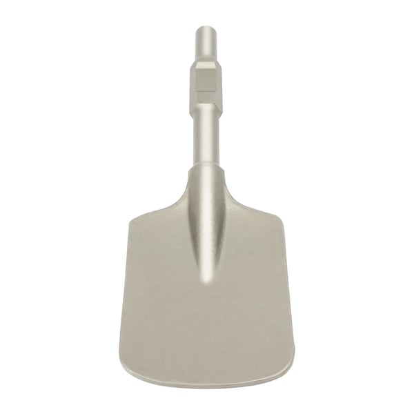 Lerspade til nedbrydningshammer/jackhammer - 65A spademejsel - 40Cr kromstål - Blad 44×13,5 cm - Vægt 4,35 kg - Sølv/Sort
