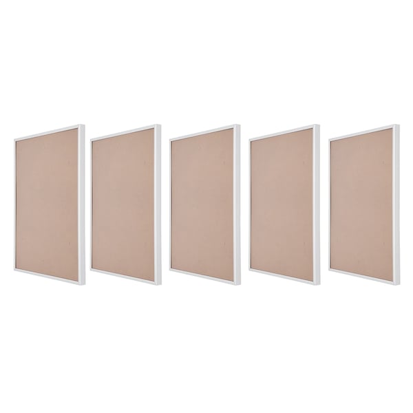 Kuvakehykset ja julistekehykset - Setti 5 kpl - Moderni minimalistinen design - Tauluseinälle - Vaaleanharmaa