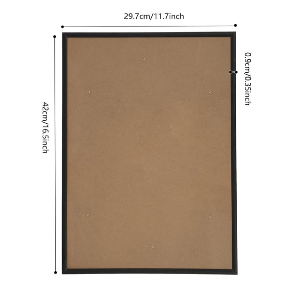 Moderne minimalistisk design - Billedrammer og plakatrammer til væg - Sæt med 5 - Gallerivæg - Sort