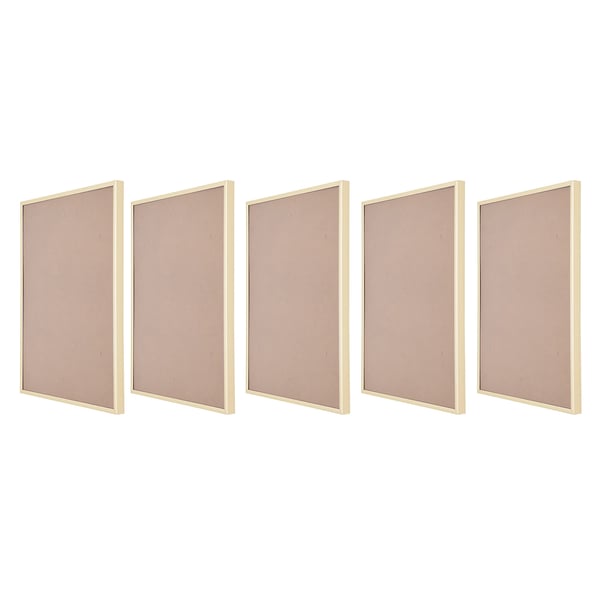 Seinävalokuvakehykset - Julistekehykset - 5-osainen setti - Moderni minimalistinen muotoilu - Galleriaseinä - Keltainen
