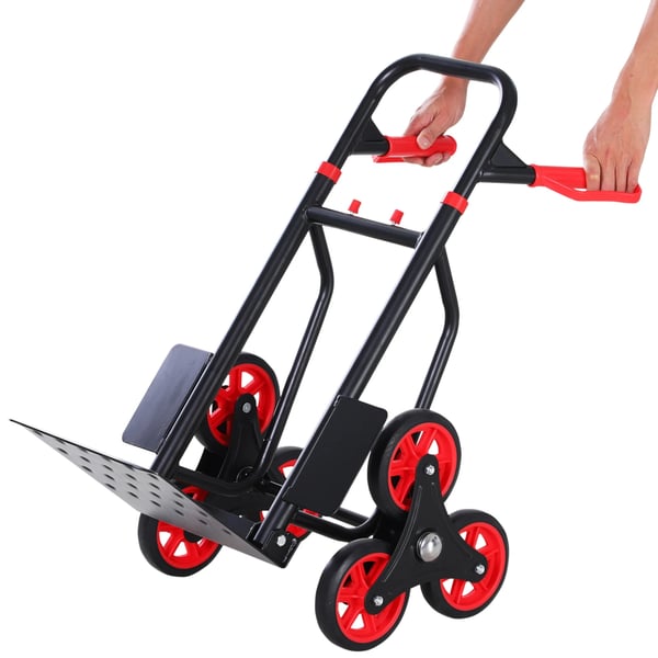 Säckkärra - Hopfällbar Handtruck - 120 kg Kapacitet - Med Hjul - För Leverans och Transport