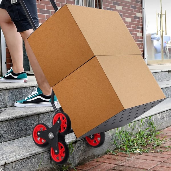 Säckkärra - Hopfällbar Handtruck - 120 kg Kapacitet - Med Hjul - För Leverans och Transport