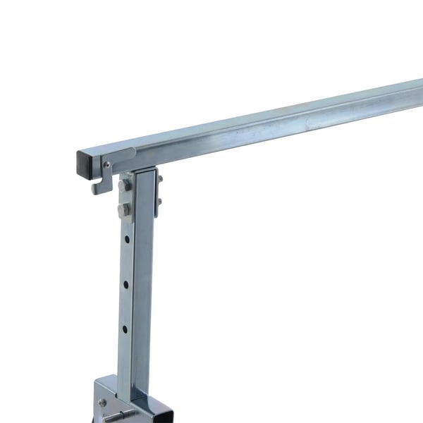 Arbetsbockar/sågbockar 2-pack - Teleskopiska hopfällbara bockar - Höjdjusterbara 80–130 cm - Platsbesparande - Svart