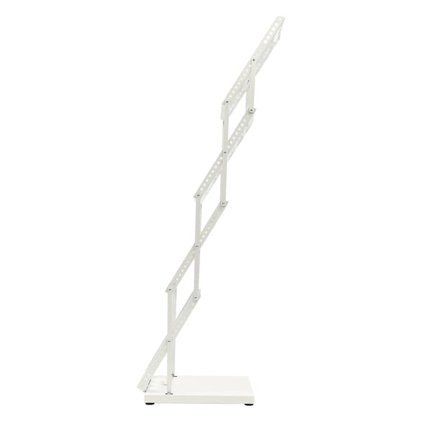 Esiteteline A4 - 4-lokeroinen taitettava teline - Kannettava - Esitteille ja luetteloille - 40×18×29 cm - Valkoinen
