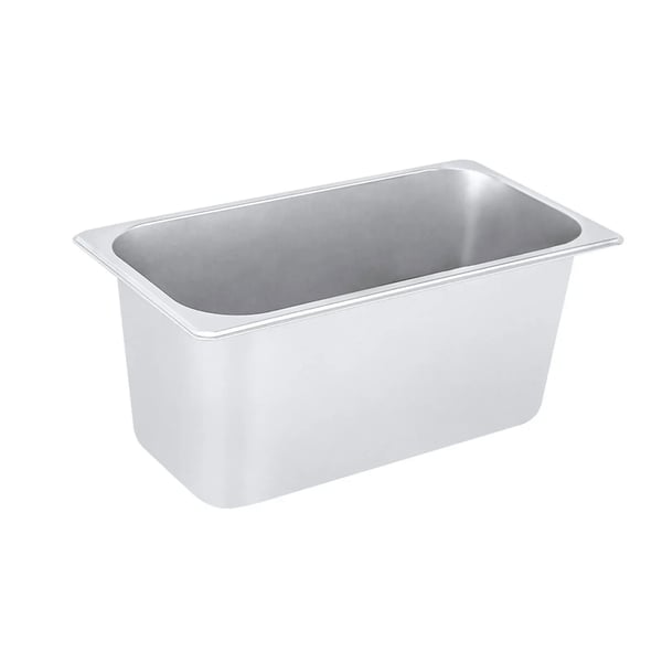 Gastronorm Bakke - GN 1/3 - 15 cm Dyb - 0,35 cm Tykkelse - Anti-Jam - Med Låg - 4-Pak - Rustfrit Stål
