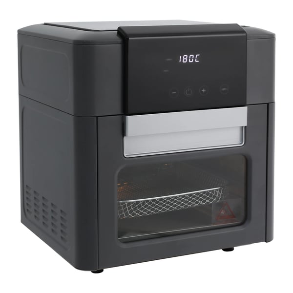 Airfryer varmluftsovn - Miniovn - Kapacitet 12 L - 1600 W - 80–200 °C - Timer 0–90 min - LED-touchskærm - Kiggevindue