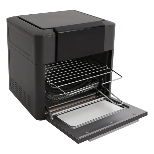 Airfryer varmluftsovn - Miniovn - Kapacitet 12 L - 1600 W - 80–200 °C - Timer 0–90 min - LED-touchskærm - Kiggevindue