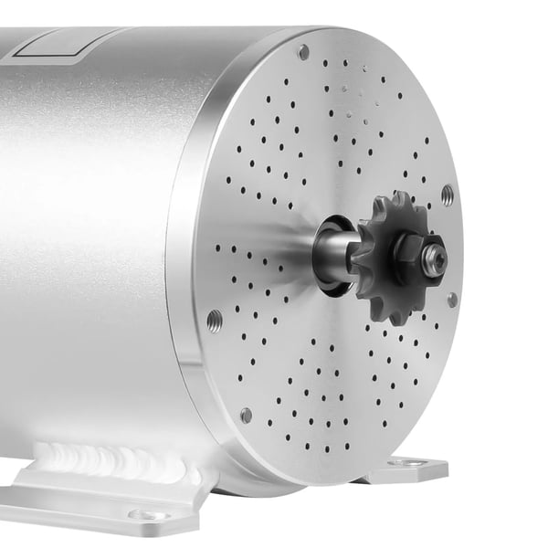 Højhastigheds BLDC-børsteløs motor - El-løbehjulsmotor - 48–72V - 6000 rpm - Til el-løbehjul - Sølv