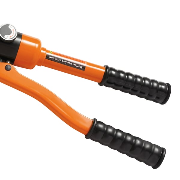 Hydraulinen puristuspihdit - U- ja V-leuat (U16–32, V12–28) - Kupariputkille - Kuusikulmainen puristus - Oranssi