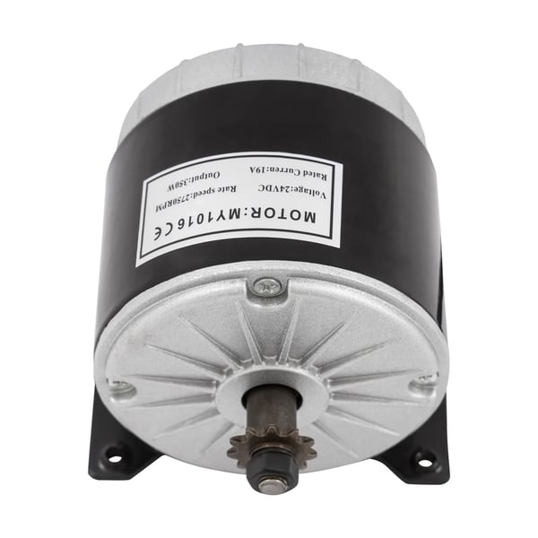 24V 350W DC harjallinen moottori - Sähköskuutti/Sähköpyörä/Sähköajoneuvo - IP54 - Korkea vääntö - 11-hampainen ketjuratas - 2700 r/min - Kuorma 100 kg
