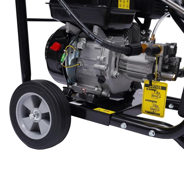 Højtryksrenser - Bilvask - 7,5 HP 2200 PSI - 5 Dyser - Let at Flytte - Robust - Til Bil & Have