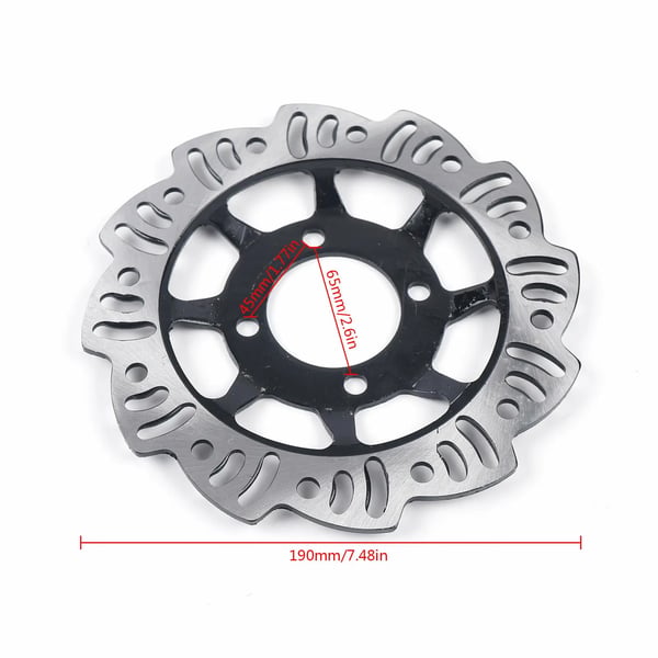 Hydraulisk Skivebremse Sæt - Til 49–125cc 4‑takt Mini Dirt/Pocket Bike - Perforeret Bremseskive - Slidstærk Bremseslange - Komplet Kit