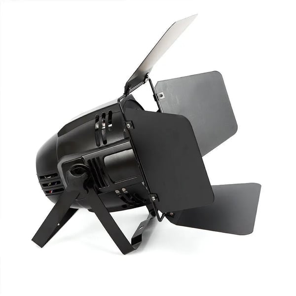 COB Scenelys 2‑i‑1 - PAR lampe med barndøre - 100 W - 220 V AC - CE‑godkendt - Uden lyskilde