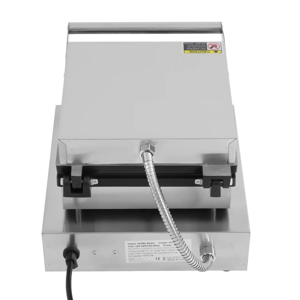 Elektrisk vaffeljern - Kommerciel vaffelmaskine - 4 forme - Kvadratisk - 220 V/1750 W - 50–300 °C - Timer 0–5 min