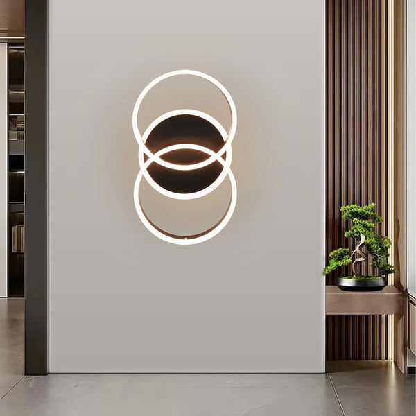 Moderne LED loftlampe - Loftarmatur - Aluminium - 220 V AC - Ikke dæmpbar - CE - Sort