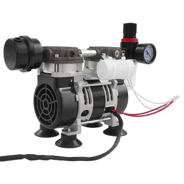 Industriell oljefri vakuumpump - OL210A - Tyst kolvpump - Effekt 230 W - Varvtal 1400 r/min - EU-kontakt - Kopparlindad motor