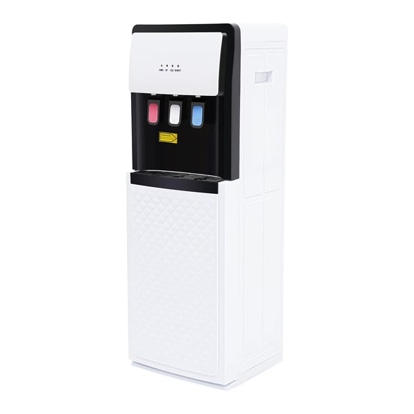 Vattendispenser & vattenkylare - Bottenmatad - Varmt & kallt - 220V EU-kontakt - 90W kylning, 500W uppvärmning - 2 L/h kallt, 5 L/h varmt - Vit