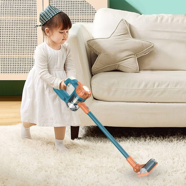 3-i-1 Legetøjsstøvsuger - Børnestøvsuger - Realistisk Sugekraft - Rolleleg - Alder 3–6 År